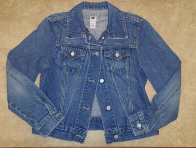 CHAQUETA VAQUERA DENIM lavada vintage GAP mediana M otoño 2004 botones plateados Foto 1 de 4