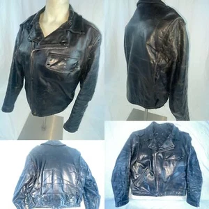 GIACCA MOTO BIKER VINTAGE ANNI 60 UOMO LARGE CHP HIGHWAY PATROL POLICE PJ-27 - Foto 1 di 24