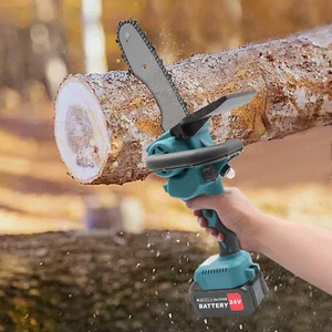 Cordless Wood Cutting Electric Chainsaw Mini Chainsaw Portable Chain Saw 800W - Picture 1 of 24