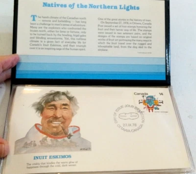 Fleetwood Natives of The Northern Lights 6 FDC 1978 Ottawa Canada #54575B  FINE - Image 1 of 4