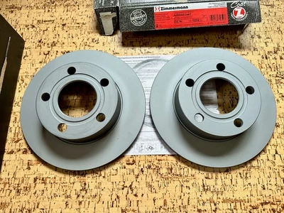 1996-2001 Audi A4 quattro Disc Brake Rotors (2) Zimmermann Z Coat 8D0615601A  - Image 1 of 3