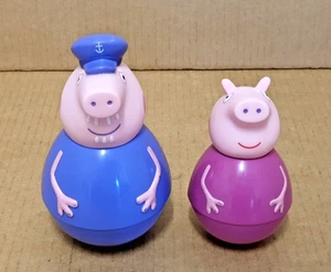 Rare Peppa Pig GRANDPA & GRANDMA PIG WEEBLES - Picture 1 of 10