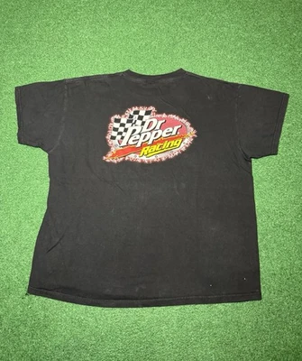 Camiseta Promocional Vintage Dr Pepper Racing XL Gráfica Soda Pop  Foto 1 de 4