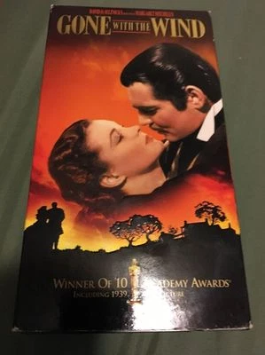 GONE WITH THE WIND ~ VHS ~ 2 TAPE BOX SET~David O. Selznick~Gable~Leigh~BANNED - Image 1 of 3