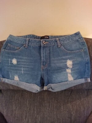 Pantalones cortos de jean Hype azules Foto 1 de 4