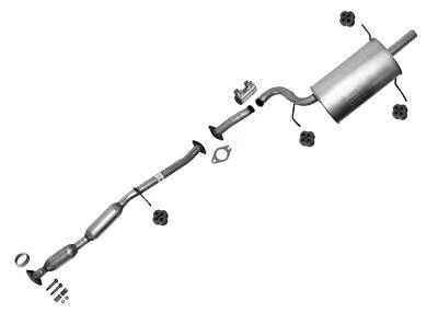 Sistema de exaustão tubo ressonador silenciador tubo traseiro se encaixa Subaru Forester 03-2005 2.5 - Imagem 1 de 4