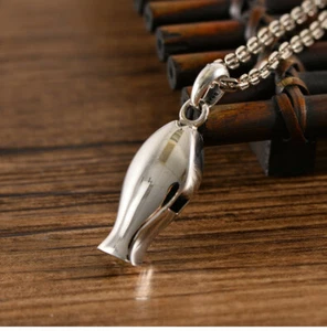 I01 Anhänger Pfeife in Form eines Fisches Fisch Sterling Silber 925 - Bild 1 von 9