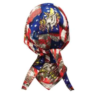 American Flag Star Stripes Eagle Bandanna Sweatband Durag Capsmith Free Shipping — 第 1/2 张图片