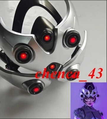 Overwatch OW 2 Widowmaker Casco de Resina Iluminado Máscara Mecánica Movible Cos Prop Foto 1 de 4