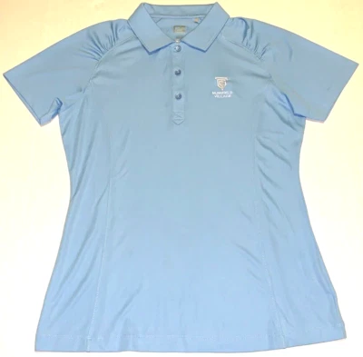Muirfield Village Дублин Огайо вышитый гольф рубашка-поло новый! Женские средние - Изображение 1 из 2