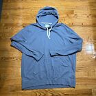 Abercrombie Fitch Hoodie Mens XXL 2XL Blue Pullover Drawstring Outdoor Sweater