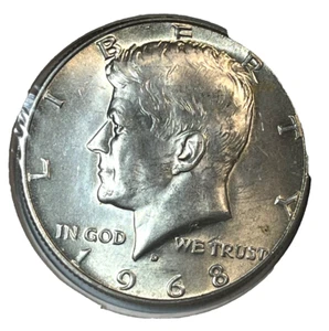 1968 D KENNEDY HALF DOLLAR UNCIRCULATED i262 - Picture 1 of 2