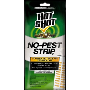 Hot Shot No Pest Strip 2 Use For Bed Bugs, Spider, Mites, Fly Killer Repellent - Picture 1 of 6