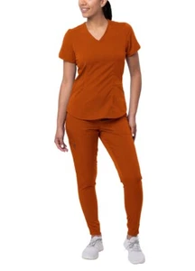 Adar Pro Modern Athletic Women Modern V-Neck Scrub Top & Scrub Pants - Picture 1 of 224