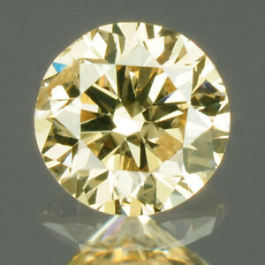0.16 cts. CERTIFIED Round Cut SI2 Fiery Light Brown Loose Natural Diamond 20946
