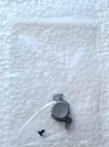 Dell Latitude 5310 Power Button Switch Plastic SILVER + Screw GENUINE - Picture 1 of 2