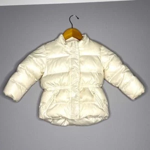 Girls Cozy Baby Puffer Jacket - Cream Color size 4 years old toddler - Picture 1 of 10