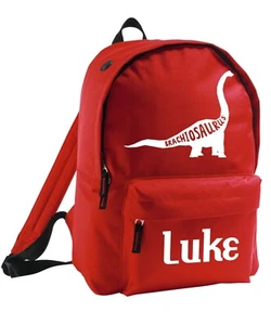 Bolso Dinosaurio Brachiosaurus Niño Añadir Nombre Mochila Personalizada Niño Niña Genial - Imagen 1 de 12
