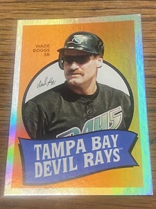 2023 Topps Archives Rainbow Foil 1969 Design Wade Boggs Tampa Bay Rays 69T-55 - Picture 1 of 2