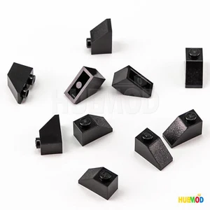 Menge 10 Original LEGO schwarz 2x1 3040 6270 Neigung 45 Dachsteine Blöcke Teile NEU - Bild 1 von 2