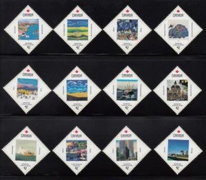 CANADA DAY Set of 12 from Miniature Sheet MNH Canada 1992 #1420 -1431 - Bild 1 von 1