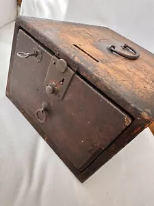 Antike japanische Geld/Bargeld Aufbewahrungsbox - Bild 1 von 15