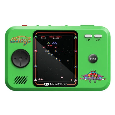 My Arcade Galaga/Galaxian Pocket Player Pro 2in1 Portable Video Games, 2.75"