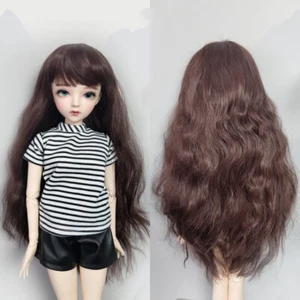 Doll Wigs for 1/3 BJD 60cm Doll Hair Ball Jointed Doll Accessories Brown Curly - Bild 1 von 3