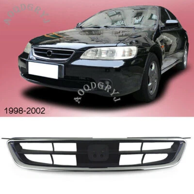 ABS Chromed Front bumper grill grille 1PCS For Honda Accord 2.0L 2.3L 1998-2002 - Image 1 of 4