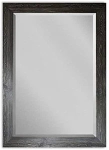 Rectangular Vintage Black Wood Framed Body Mirror Verticle or Horizontal Farmhou - Picture 1 of 7