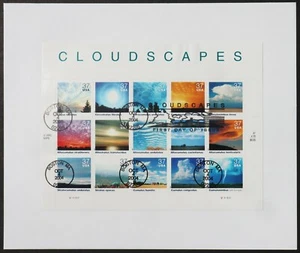 U.S. Used #3878 37c Cloudscapes. Sheet of 15. First Day Cover. Choice! - Picture 1 of 1
