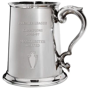 Jarra de peltre Premiership Champions Manchester United 1996 1997 1pt - Imagen 1 de 5