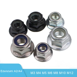 Sechskantmuttern Mit Flansch DIN 6926 Edelstahl V2A Bundmutter Selbstsichernd - Bild 1 von 14