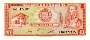 Peru ... P-106 ... 10 Sohlen ... 1976 ... Auswahl *UNC*😄 - Bild 1 von 2