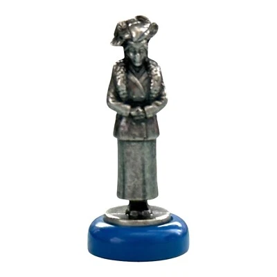 Clue 50th Anniversary Mrs. Peacock Blue Mover Token Game Replacement by Hasbro - Image 1 of 2