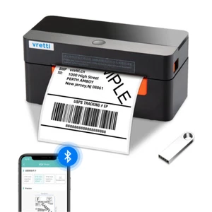 Impresora de etiquetas de envío térmico VRETTI Bluetooth 4x6 POSHMARK ETSY - Imagen 1 de 11
