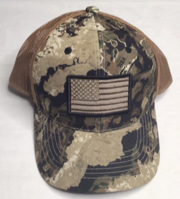 Outdoor Cap USA-170 Camouflage Meshback Cap with American Flag - Image 1 of 4