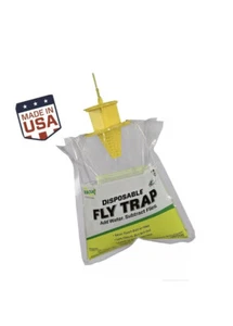 5 pack RESCUE Outdoor Non-Toxic Disposable Bag Fly Trap 5 Traps - Picture 1 of 7