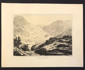 Pont y Twr Bethesda Gwyned Llandygai Caernarfonshire original print 1813 - Picture 1 of 3