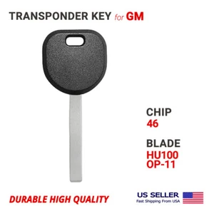 Transponder Key For GM HU100 B119 With Chip PCF7937EA 46 High Quality - Picture 1 of 1