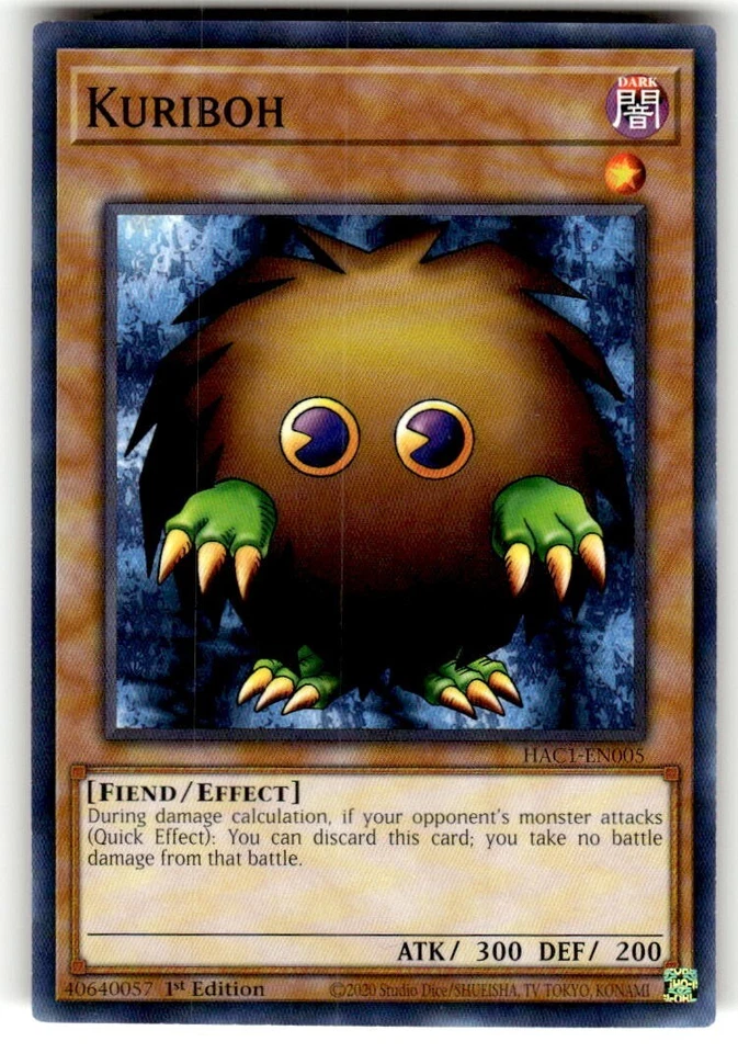 Yugioh x1 Kuriboh Duel Terminal Common HAC1-EN005 (Near Mint!) - Image 1 of 2