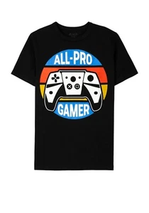 Boys 14-16 XL 14 Gaming Short Sleeve T Shirt Gamer XBox PlayStation Black NWT - Picture 1 of 2