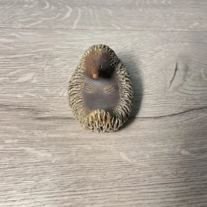 Small Carved Hedgehog Figurine Clay? Pottery? Senia Kazar Australia - Picture 1 of 12