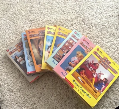 Vintage Lot of 8 The Babysitters Club Paperback Books By Ann  M Martin 1988 Good - Image 1 of 4