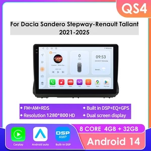 Für Dacia Sandero Stepway Autoradio Navi GPS CarPlay DSP BT5.4 WIFI 6 SWC 4+32GB - Bild 1 von 24