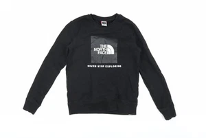 The North Face Boys L Black Logo Pullover Sweatshirt - Picture 1 of 12