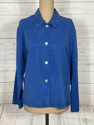 Chaqueta de vestir vintage años 90 AKS Amy K Su azul con botones para mujer talla pequeña” Foto 1 de 4
