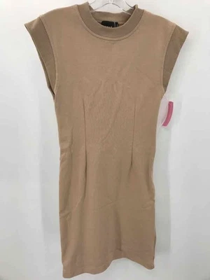 Pre-Owned Herve Leger Tan Size XS Bodycon Short Sleeveless Dress - Image 1 of 3