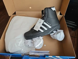 JI3535 WOMENS ADIDAS SUPERSTAR 82 Sz 8.5 Black Quad Roller SKATE UK 7 EU 40 2/3 - Picture 1 of 6
