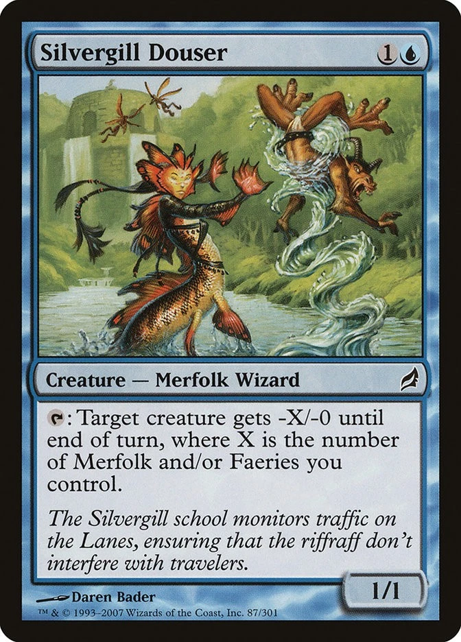MTG Magic the Gathering Silvergill Douser (87/312) Lorwyn LP - Image 1 of 1